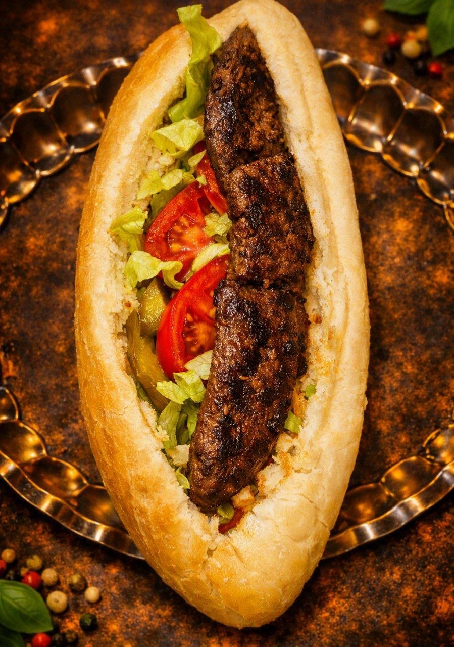 همبرگر دست‌ساز آتام