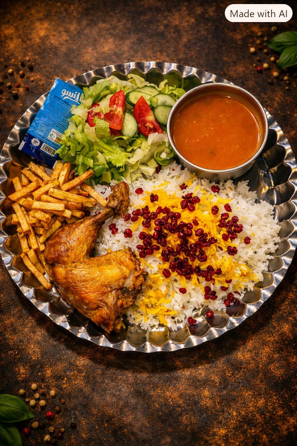 چلو مرغ آتام